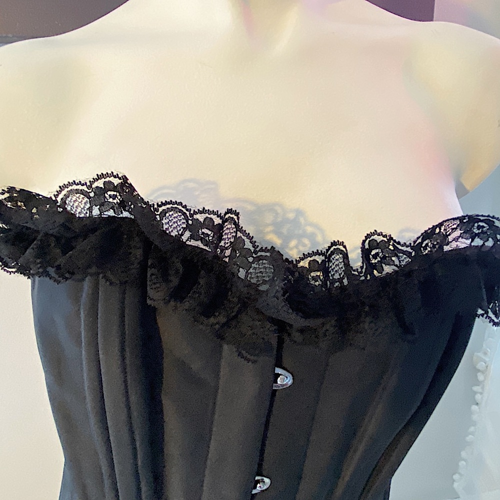 Vintage Steel Bone Gothic Corset - Picture 3 of 4
